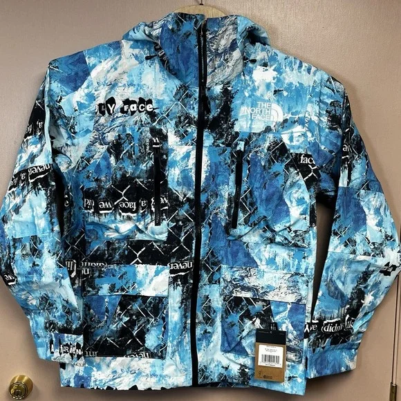 The North Face Printed Dragline Ski Snowboard Waterproof Jacket Small MSRP $435 - Picture 1 of 14